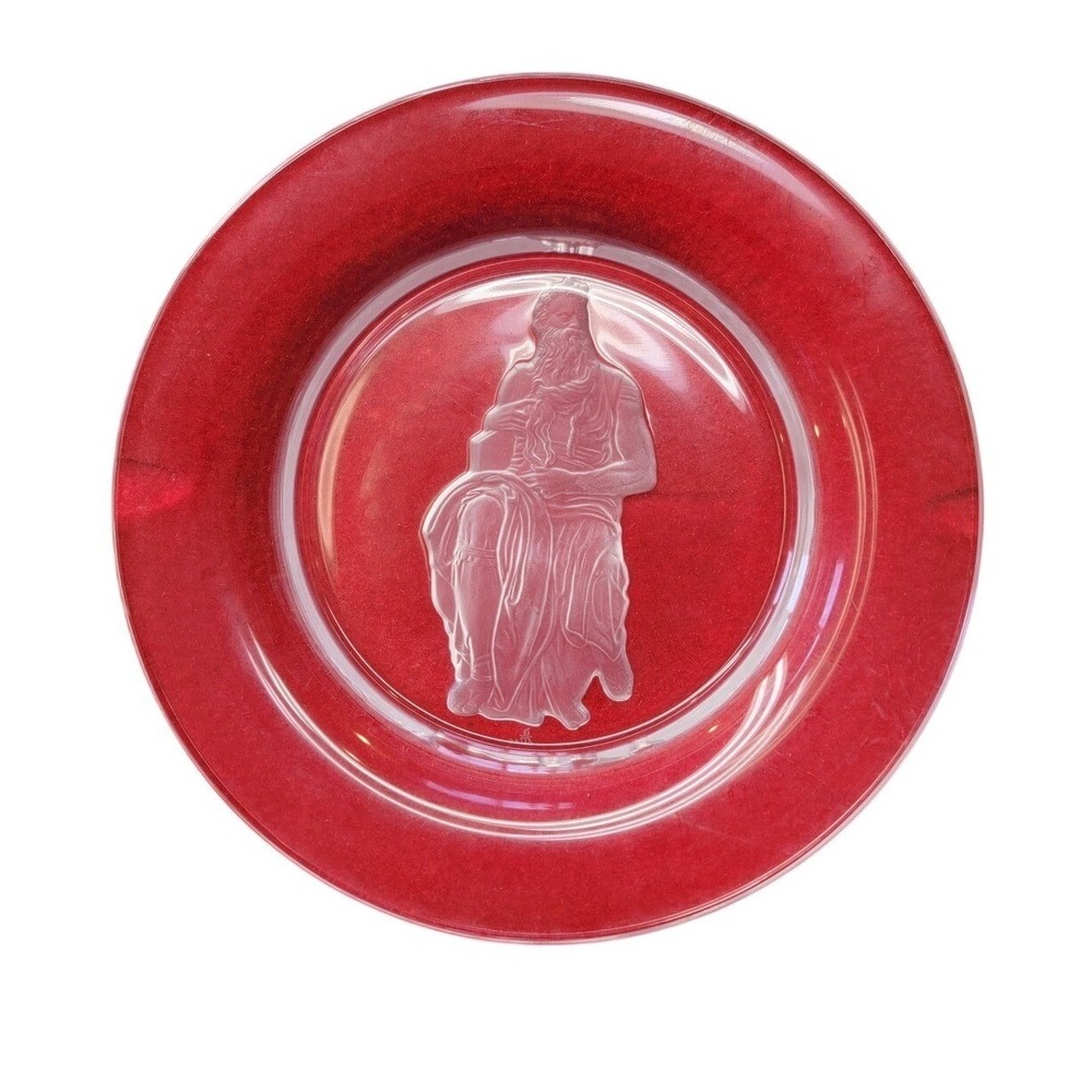 Danbury‎ Mint Moses by Michelangelo Crystal Plate OS Clear Excellent Limited Ed